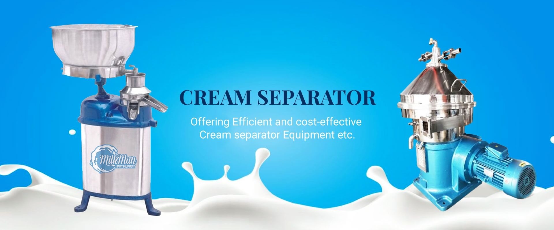 Cream Separator Manufacturers in Punjab